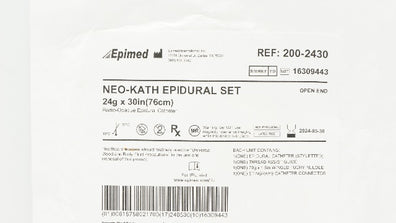 Epimed 200-2430 Neo-Kath Epidural Catheter Set (x)